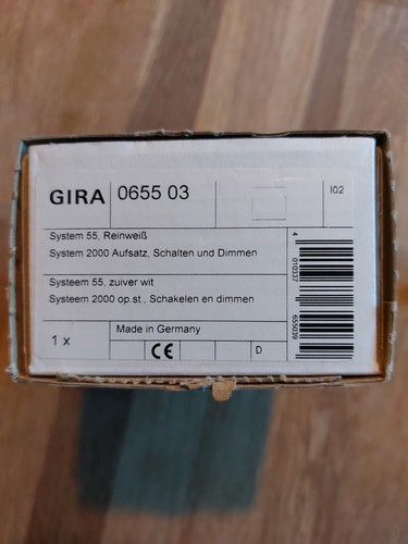 Gira 0655 aufsatz schalten - 0655,