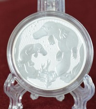2oz Silber Next Generation Ag Platypus 2021 Perth Mint in Kapsel