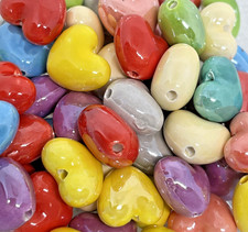 Porzellan Keramik Perlen Herz