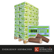 960kg Palette Nestro im Karton FSC Hartholzbriketts Buche Eiche Holzbriketts Öko