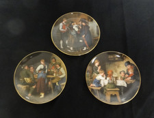 3 x Sammelteller "Die Meisterwerke des Franz v. Defregger" - Lilien Porzellan