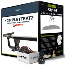 Anhängerkupplung starr für OPEL Corsa C Fliessheck +E-Satz NEU AHK