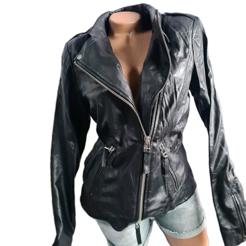 Lederjacke bikerstil jacke - lederjacke,