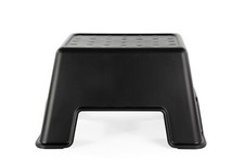 IKEA "BOLMEN" Tritthocker rutschfester Badezimmerhocker - bis 100kg - Schwarz