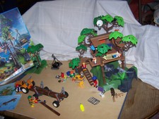 Playmobil Baumhaus 3217 OVP, Trecker mit Langholztransport 4209, mehr Zubehör