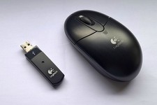 Funkmaus, Logitech RX600, Schnurlose Maus optisch, schwarz