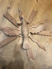 alter großer heiliger Geist / Strahlenkranz handarbeit 44cm