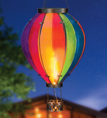 Led solar heißluftballon - led,