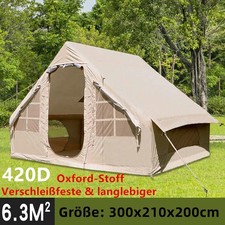 Aufblasbares Campingzelt Zelt Pop up Winddicht Oxford Familienzelt Wasserdicht