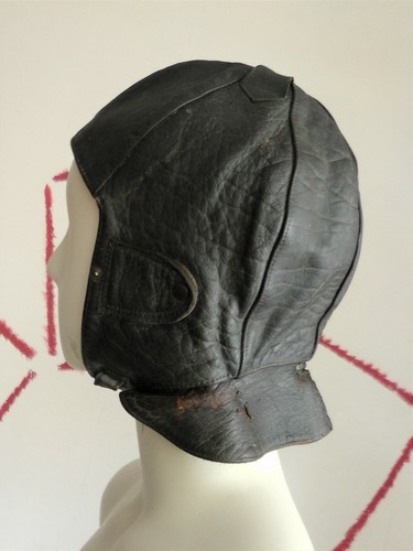 Fliegerkappe lederhaube mütze - lederhaube,