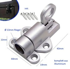 Alu Universal Fenster Tür Riegel Türriegel Verschluß Fensterriegel nachrüsten gr