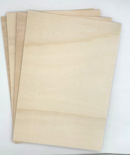 Sperrholz Pappel DIN A3 A4 A5 | 4mm| Bastelholz Zuschnitt  Platte ab  23,24€/m^2