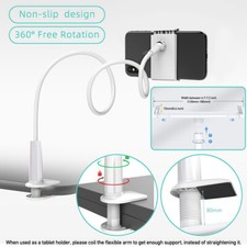 360° Halterung Tisch & Bett Schwanenhals Halter Ständer Lazy Phone Desktop Handy