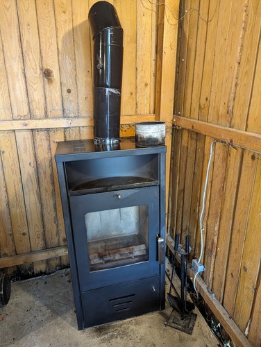 Kaminofen schwarz 107 höhe - cm,