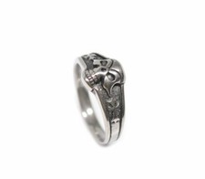 Edelstahl ring finger - edelstahl, silber
