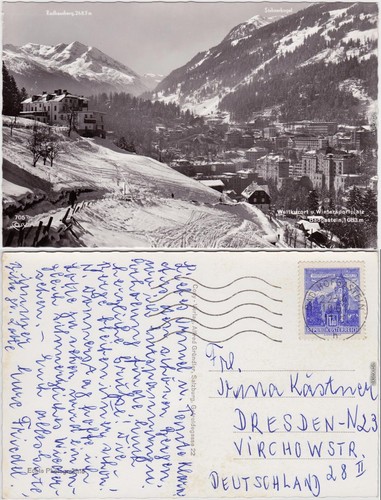 Foto ansichtskarte bad gastein - foto,