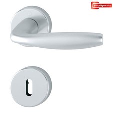 Hoppe New York Türdrücker Rosettengarnitur Alu F1 BB/PZ/WC Türklinke Türgriff
