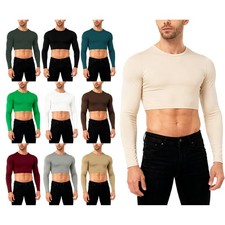 DE Herren Crop Top Bauchfrei