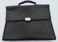 TRAVELLER - hochwertige elegante Businesstasche Aktentasche  Echt-Leder schwarz