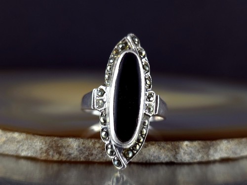 Ring silber 925 onyx - 925,