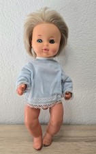 Nette Kunststoff Puppe Lissi Bätz Doll 37 cm Schlafaugen Sammler Vintage 