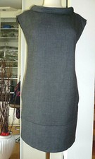 * MNG * MANGO SUIT Kleid Sommerkleid Rundhals Carmen Taschen Salt Pepper S / M *