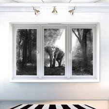 Leinwand bild Elefant XXL