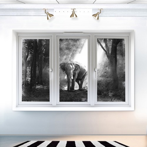 Leinwand bild elefant - leinwand,