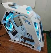 weiss Glasseite Gaming Pc