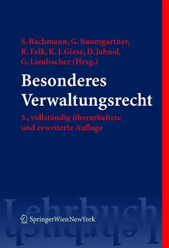 Besonderes verwaltungsrecht - besonderes,