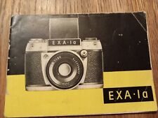 Gebrauchsanweisung  DDR Exakta Dresden EXA 1A Zubehör für Fotoapparat