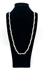 925/- Silberkette, Collier, Muster, 45 cm lang, 5 mm breit, guter Zustand