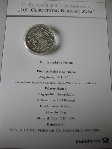 Euro silbermünze 100 - silbermünze,
