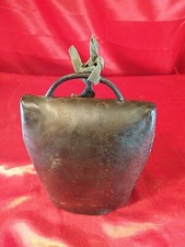Antike Kuhglocke Handgefertigt Prunkvolle Glocke Metall (3091)