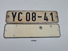 2x Kennzeichen Schilder DDR 1x