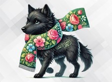 Wolf Ostern Wand Vinyl