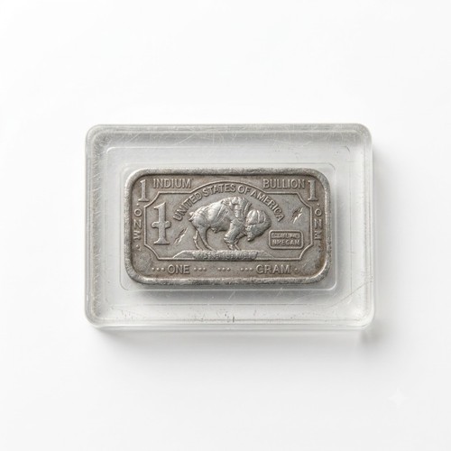 Indium indiumbarren 1 - 1g,