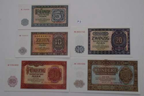 Ddr banknoten 1955 - 5,