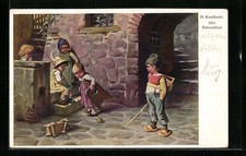 Künstler-AK Hermann Kaulbach: Der Störenfried 1921 