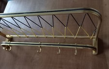 50er Garderobe Messing Vintage Wandgarderobe Retro Flurgarderobe Mid Century