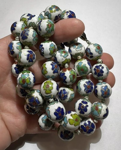 Vintage weiß blau cloisonne - vintage,