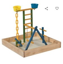 Acrobird Kleinkind Spielplatz 18" exotischer Spielständer Spielzeug für Vögel