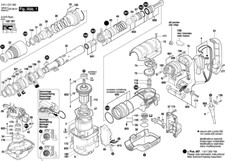 Bosch GSH 5 CE Schlaghammer original Bosch Ersatzteile Liste 3611C21000