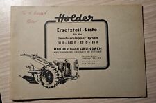 Holder Einachser ED2 + BED2 + ED10 + EB2 Ersatzteilliste