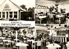 Eisdiele  " Diesdorf - Altmark " Postkarte gelaufen