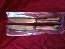 2x Messer versilbert 90