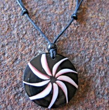 Blume Amulett Anhänger Muschel Surferhalskette Kette Halskette Surfer Schmuck