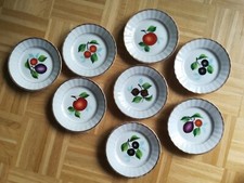8 x Teller KPM handbemalt Obst