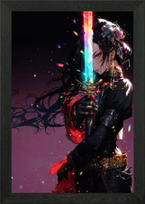 Anime Mädchen mit Schwert