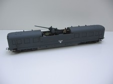  Flak 88mm auf Schürzenwagen,Eisenbahngeschütz,Wehrmachtsgrau,Flakschutz 1:87 DC